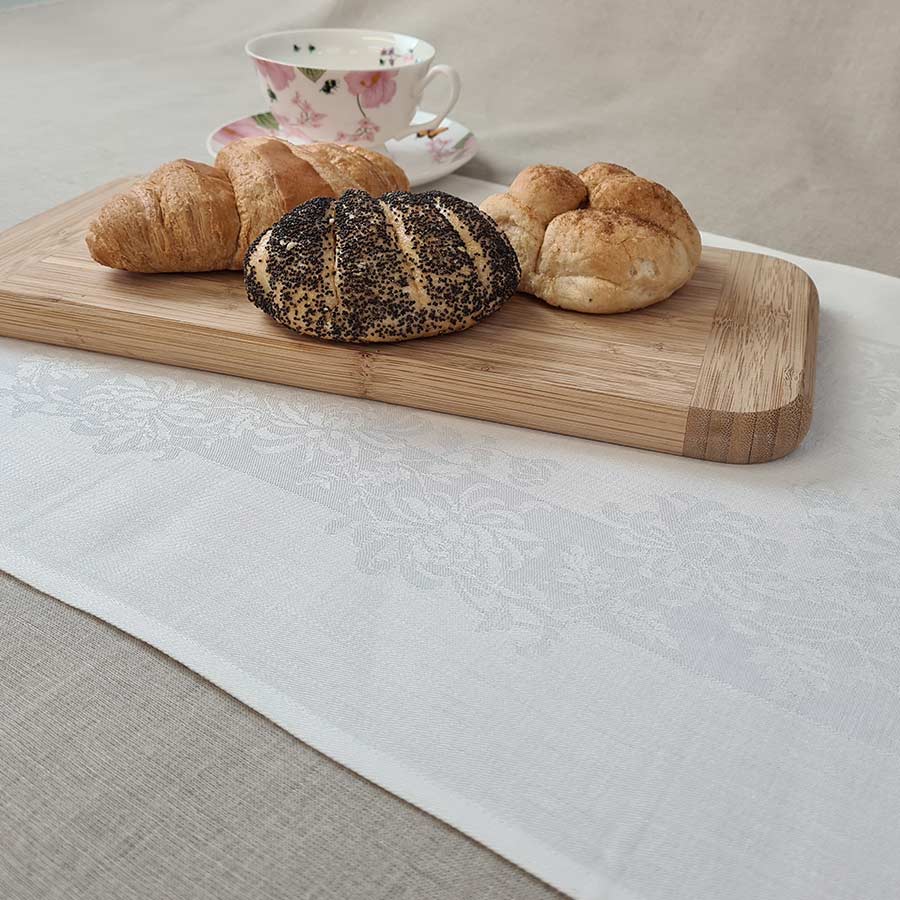 Chrysanthemum Damask Placemats - Ferguson's Irish Linen