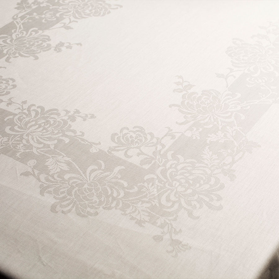 Chrysanthemum Damask Tablecloths - Ferguson's Irish Linen