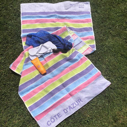 Cote d'Azur Sun Bed Towel - Ferguson's Irish Linen