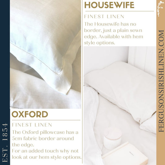 Finest Linen Pillowcases - Ferguson's Irish Linen