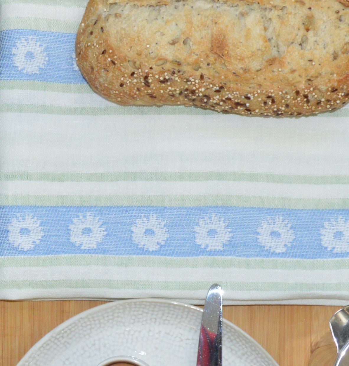 Large Daisy Tea Towels - Ferguson's Irish Linen