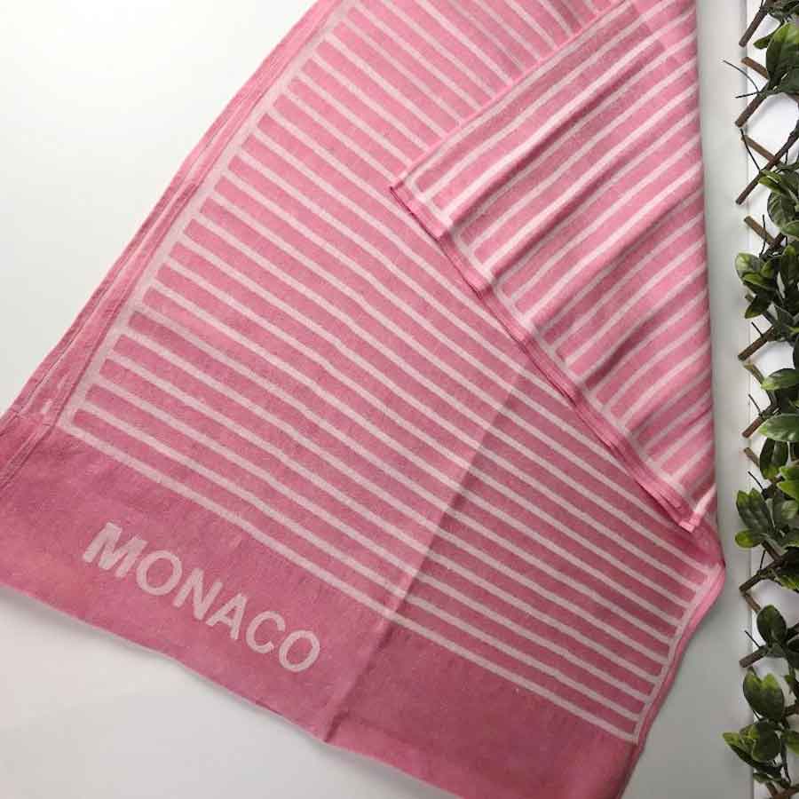 Monaco Linen Large Beach Towel - Ferguson's Irish Linen