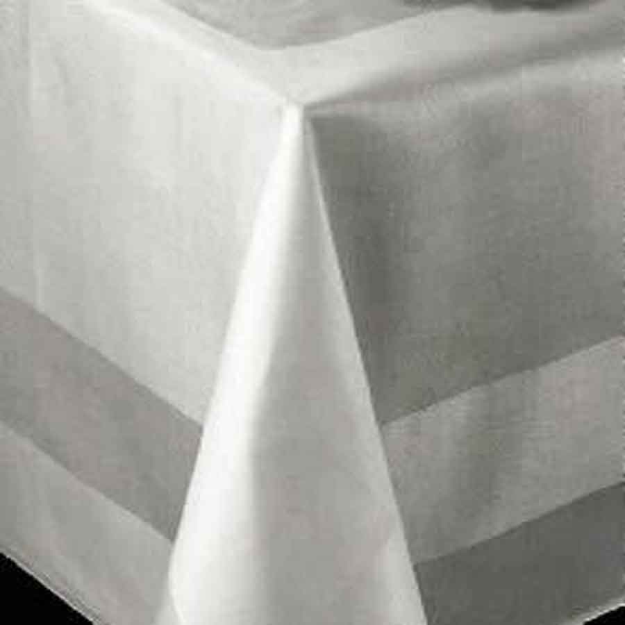 Satin Band Damask Tablecloths - Ferguson's Irish Linen