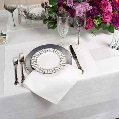 Satin Band Double Damask Napkins - Ferguson's Irish Linen