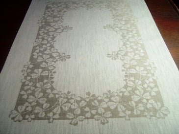 Shamrock Damask Placemats - Ferguson's Irish Linen