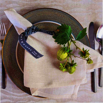 Tablescaping Chambray Napkins - Ferguson's Irish Linen