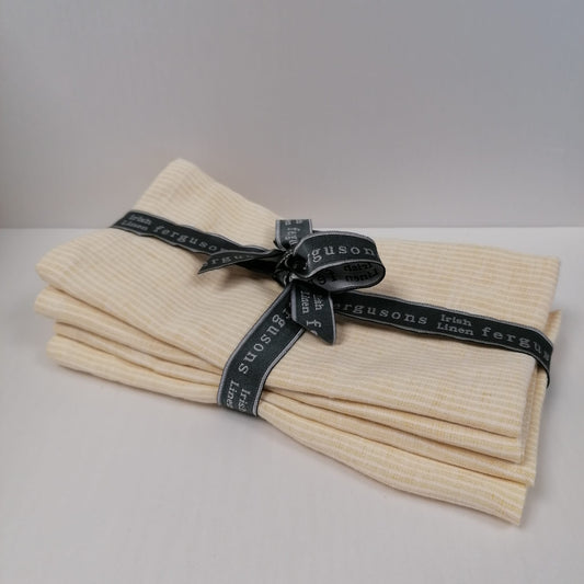 Tablescaping Straw 4 Pack Napkins - OFFER - Ferguson's Irish Linen