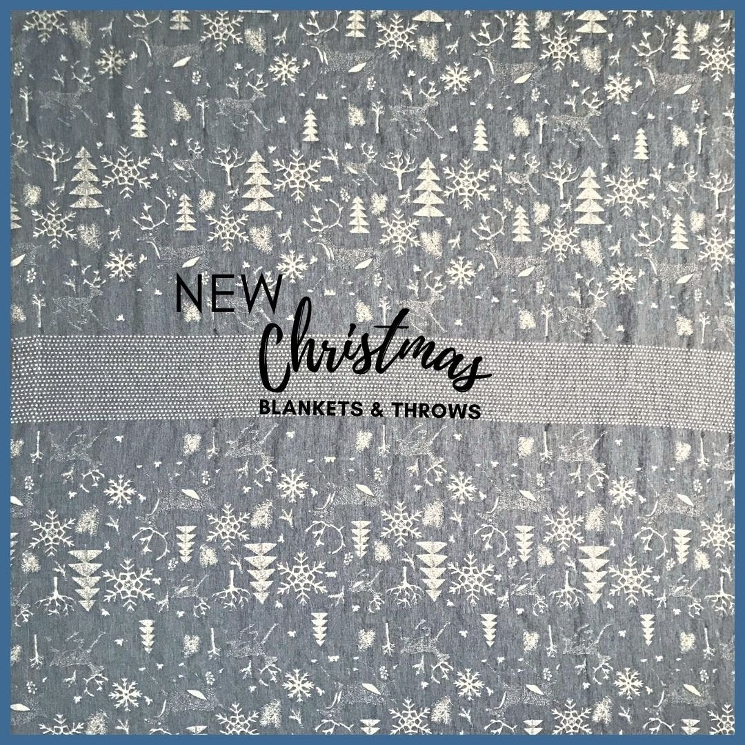 Winter Wonderland Linen/Wool Fusion Blanket - Ferguson's Irish Linen