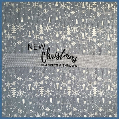 Winter Wonderland Linen/Wool Fusion Blanket - Ferguson's Irish Linen